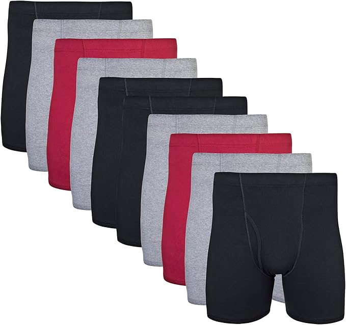 Adult Men's Cotton Boxer Briefs Underwear