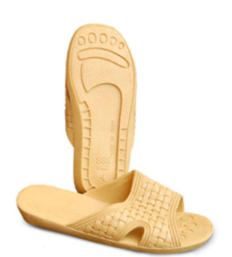 Adult Unisex PVC Basket-Weave Shower Shoes